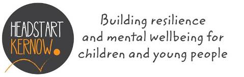 Headstart Kernow logo with the 'building resilience and mental wellbeing for children and young people