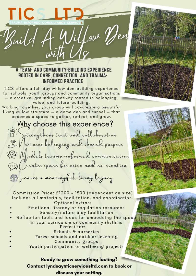 Willow den building